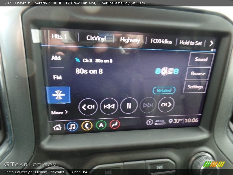 Silver Ice Metallic / Jet Black 2020 Chevrolet Silverado 2500HD LTZ Crew Cab 4x4