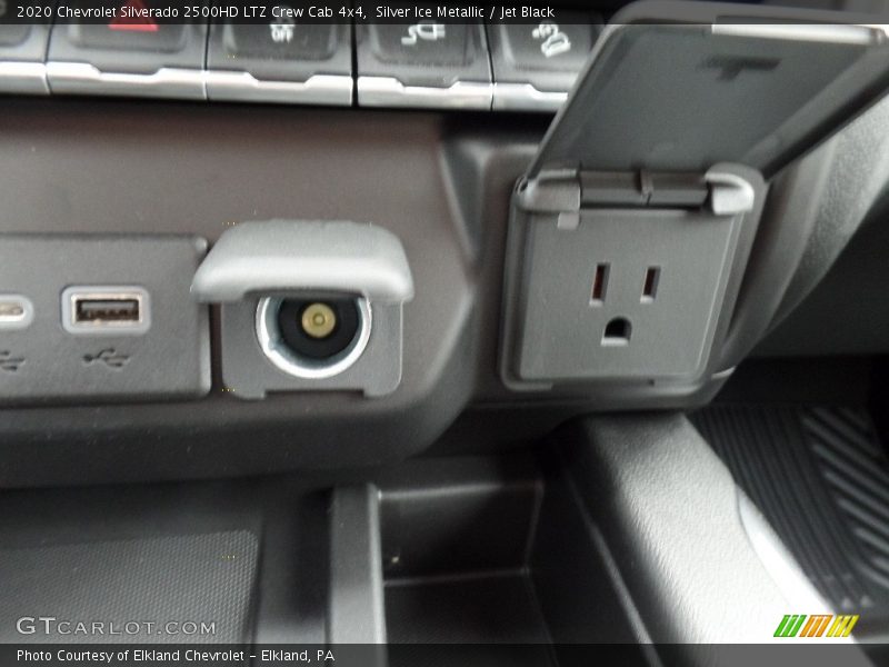 Silver Ice Metallic / Jet Black 2020 Chevrolet Silverado 2500HD LTZ Crew Cab 4x4