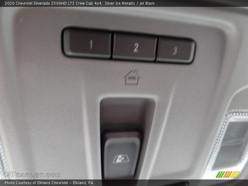 Silver Ice Metallic / Jet Black 2020 Chevrolet Silverado 2500HD LTZ Crew Cab 4x4