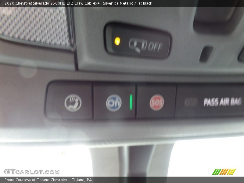 Silver Ice Metallic / Jet Black 2020 Chevrolet Silverado 2500HD LTZ Crew Cab 4x4