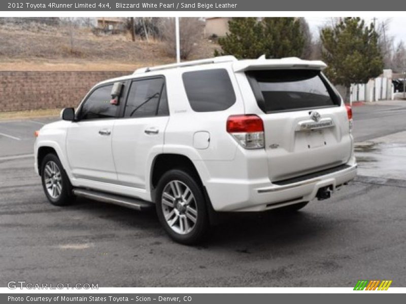 Blizzard White Pearl / Sand Beige Leather 2012 Toyota 4Runner Limited 4x4