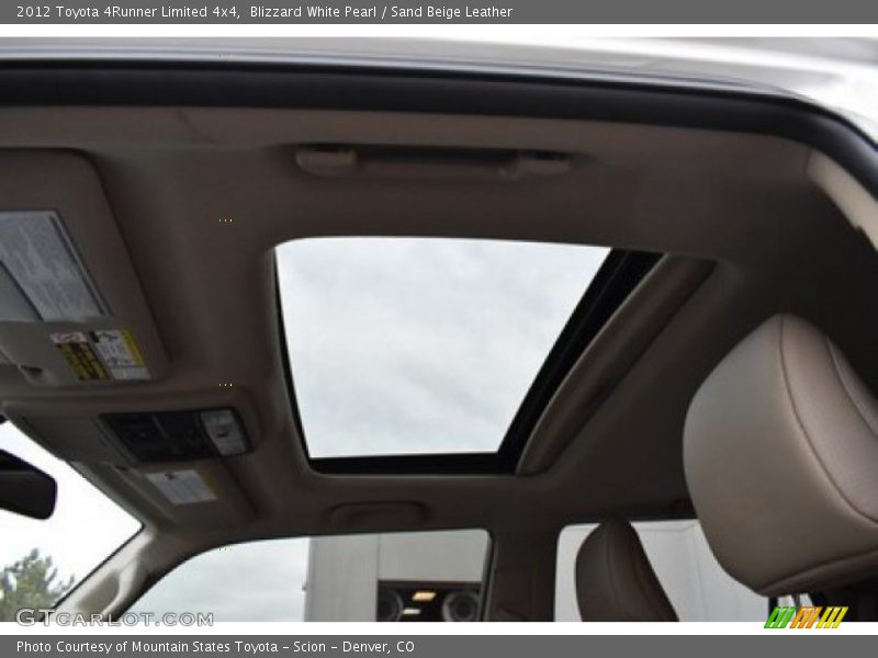 Blizzard White Pearl / Sand Beige Leather 2012 Toyota 4Runner Limited 4x4