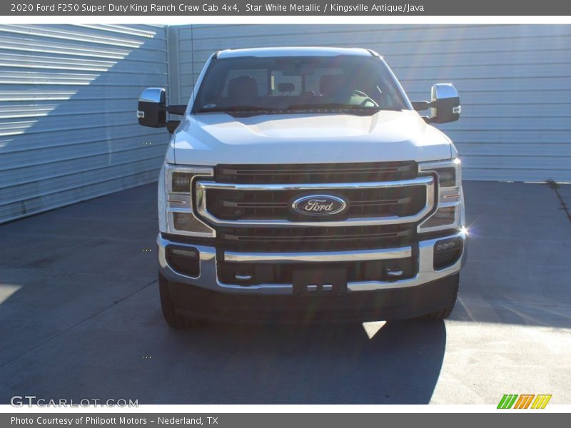 Star White Metallic / Kingsville Antique/Java 2020 Ford F250 Super Duty King Ranch Crew Cab 4x4