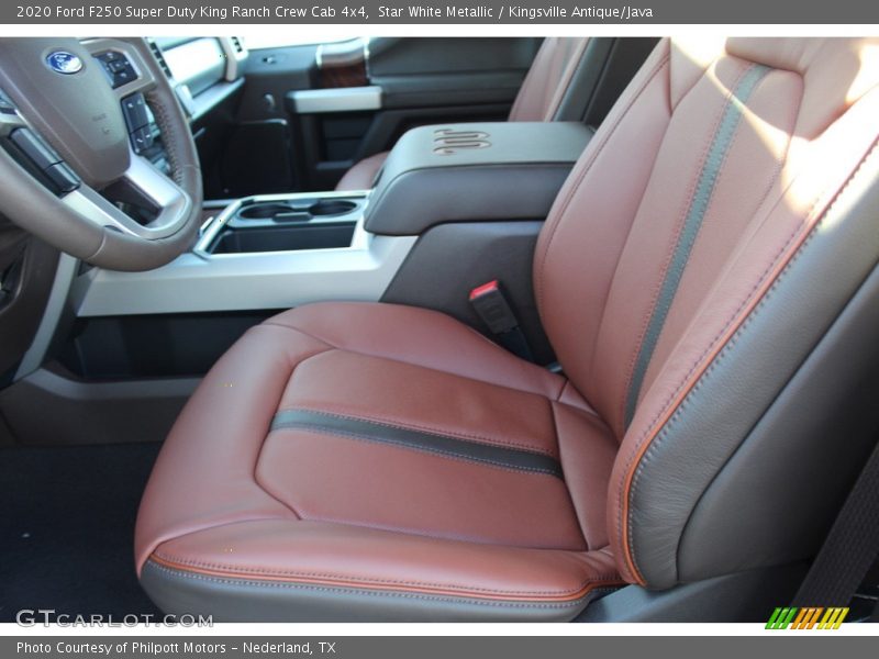 Star White Metallic / Kingsville Antique/Java 2020 Ford F250 Super Duty King Ranch Crew Cab 4x4