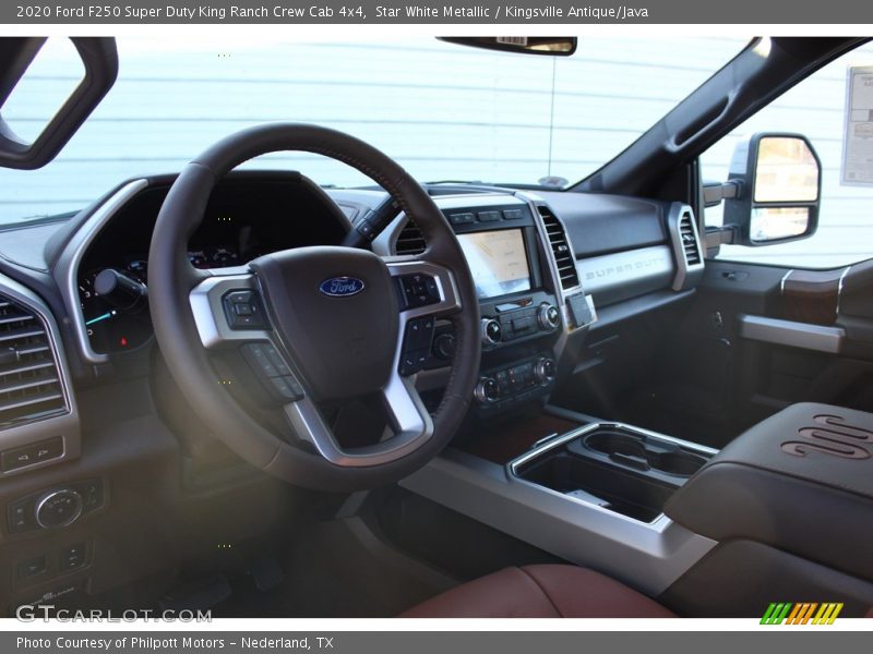 Star White Metallic / Kingsville Antique/Java 2020 Ford F250 Super Duty King Ranch Crew Cab 4x4