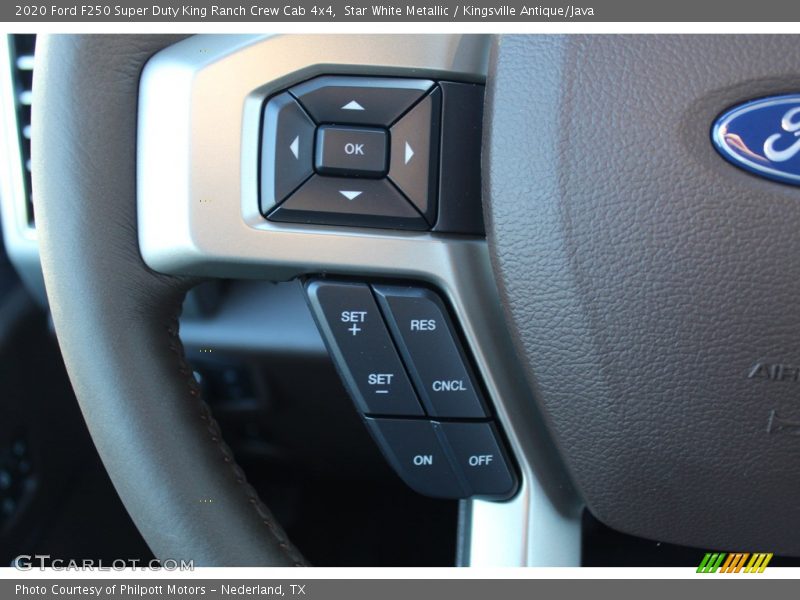 Star White Metallic / Kingsville Antique/Java 2020 Ford F250 Super Duty King Ranch Crew Cab 4x4