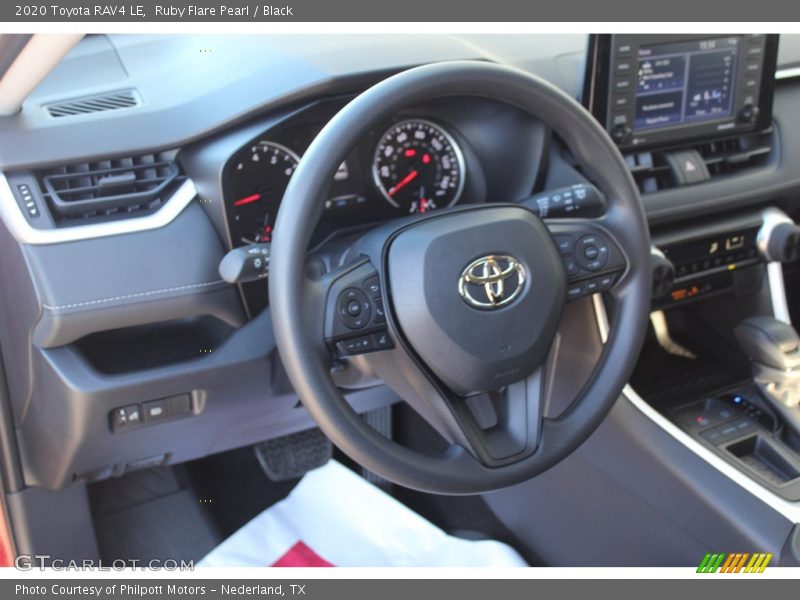 Ruby Flare Pearl / Black 2020 Toyota RAV4 LE