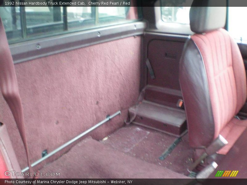 Cherry Red Pearl / Red 1992 Nissan Hardbody Truck Extended Cab