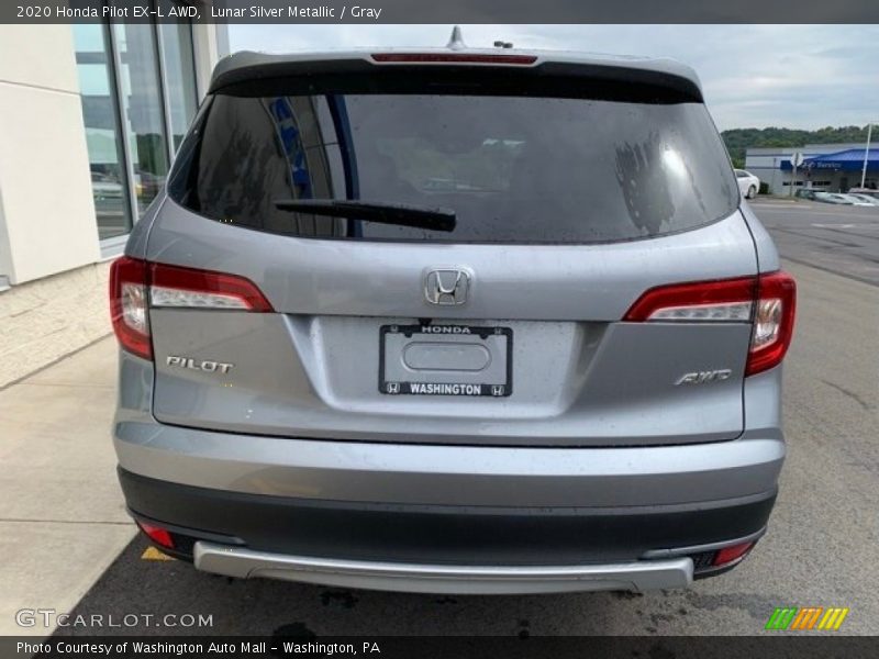 Lunar Silver Metallic / Gray 2020 Honda Pilot EX-L AWD