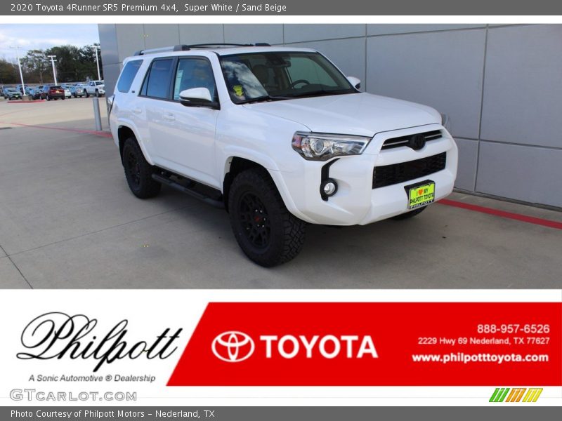 Super White / Sand Beige 2020 Toyota 4Runner SR5 Premium 4x4