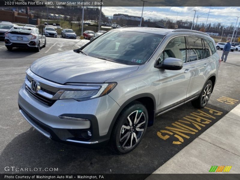 Lunar Silver Metallic / Black 2020 Honda Pilot Elite AWD