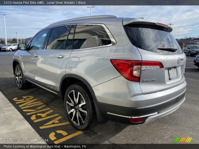 Lunar Silver Metallic / Black 2020 Honda Pilot Elite AWD