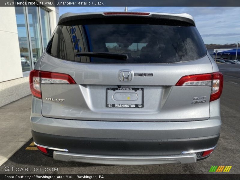 Lunar Silver Metallic / Black 2020 Honda Pilot Elite AWD