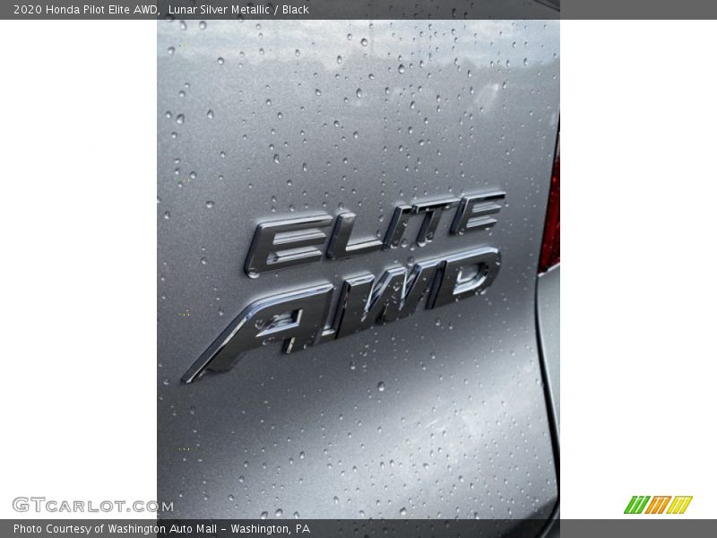 Lunar Silver Metallic / Black 2020 Honda Pilot Elite AWD