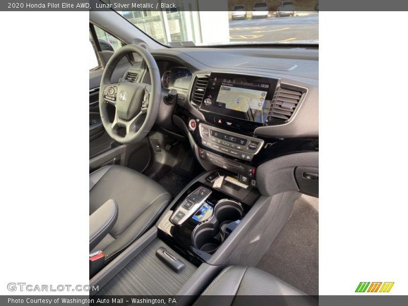 Lunar Silver Metallic / Black 2020 Honda Pilot Elite AWD