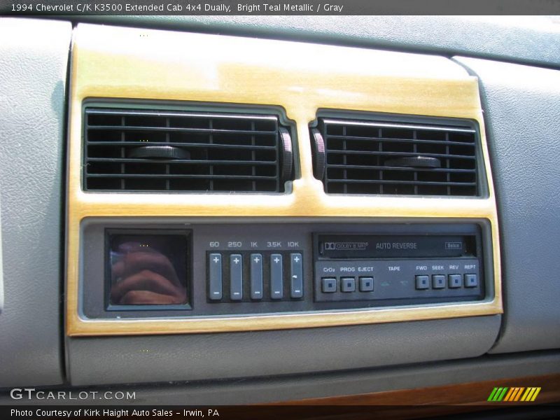 Bright Teal Metallic / Gray 1994 Chevrolet C/K K3500 Extended Cab 4x4 Dually