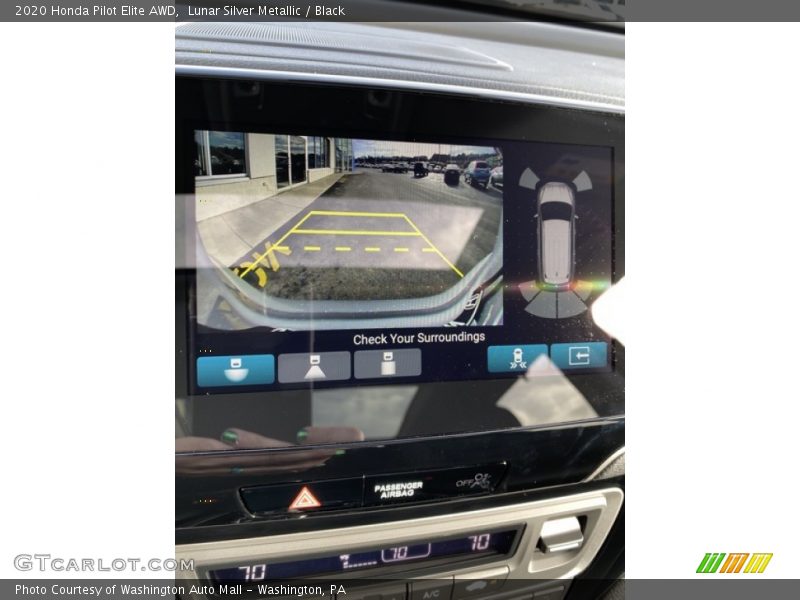 Lunar Silver Metallic / Black 2020 Honda Pilot Elite AWD