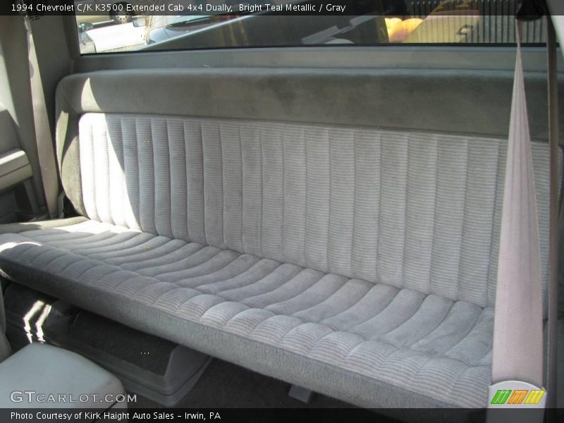 Bright Teal Metallic / Gray 1994 Chevrolet C/K K3500 Extended Cab 4x4 Dually