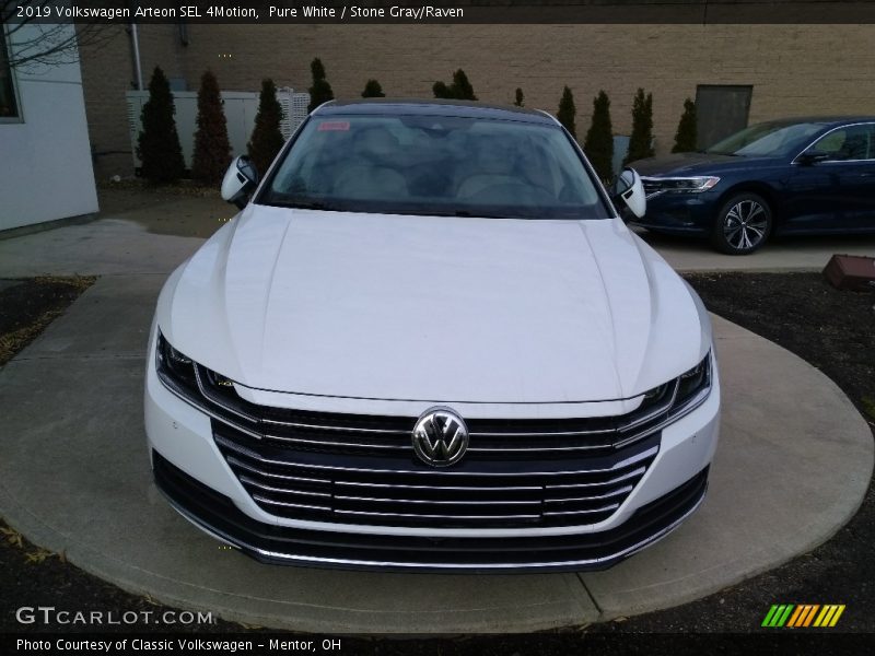 Pure White / Stone Gray/Raven 2019 Volkswagen Arteon SEL 4Motion