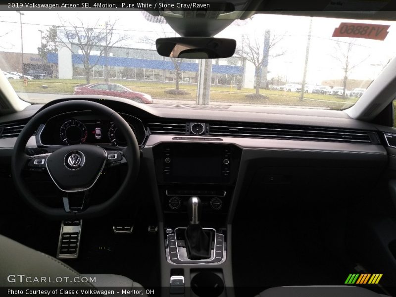Pure White / Stone Gray/Raven 2019 Volkswagen Arteon SEL 4Motion