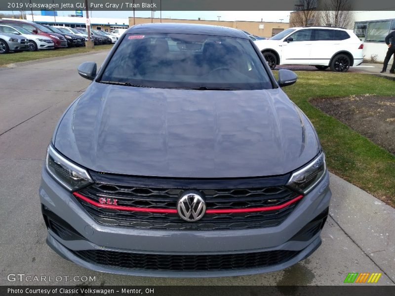 Pure Gray / Titan Black 2019 Volkswagen Jetta GLI