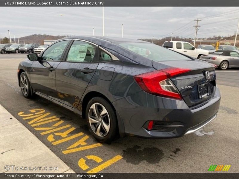 Cosmic Blue Metallic / Gray 2020 Honda Civic LX Sedan