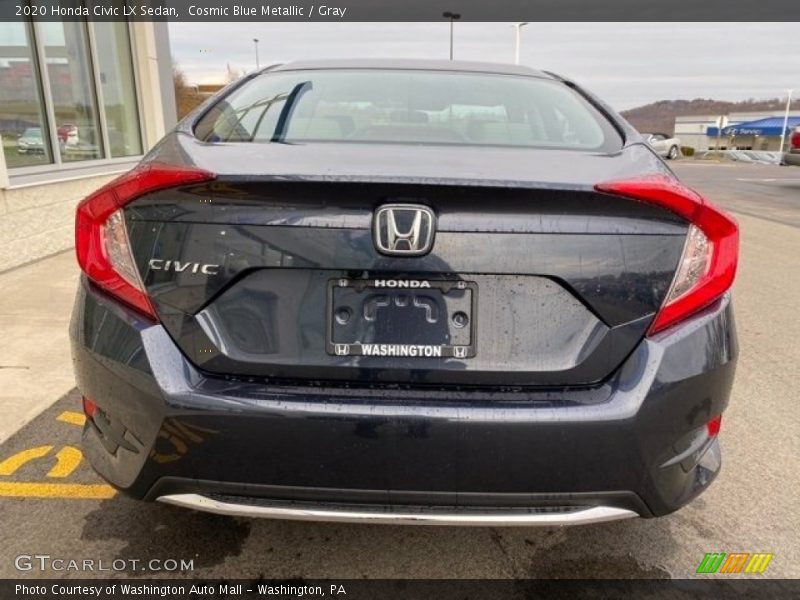 Cosmic Blue Metallic / Gray 2020 Honda Civic LX Sedan
