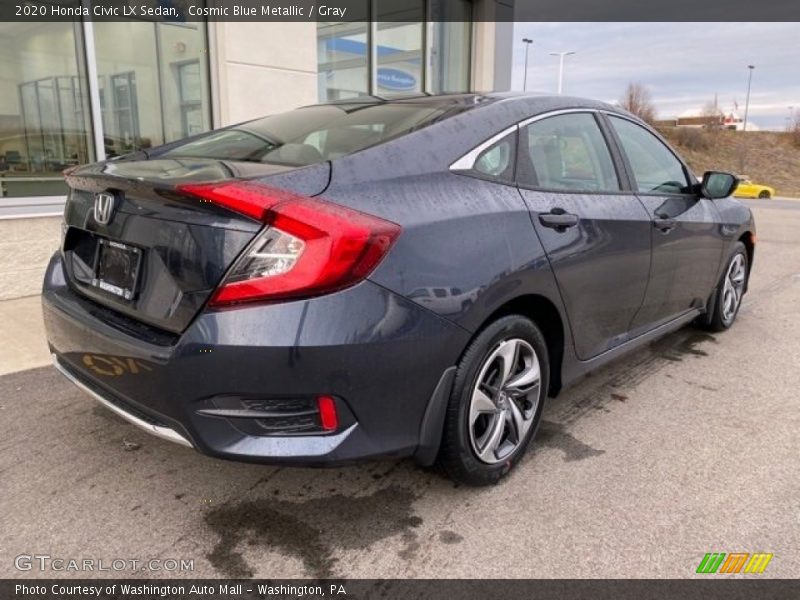 Cosmic Blue Metallic / Gray 2020 Honda Civic LX Sedan