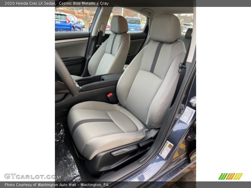 Cosmic Blue Metallic / Gray 2020 Honda Civic LX Sedan