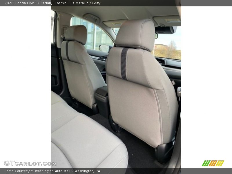 Cosmic Blue Metallic / Gray 2020 Honda Civic LX Sedan
