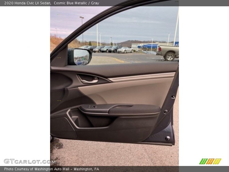 Cosmic Blue Metallic / Gray 2020 Honda Civic LX Sedan