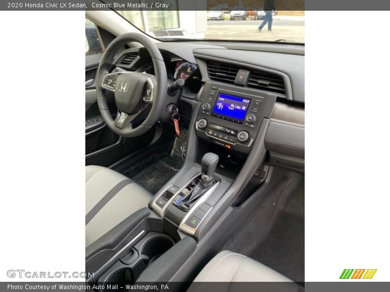 Cosmic Blue Metallic / Gray 2020 Honda Civic LX Sedan