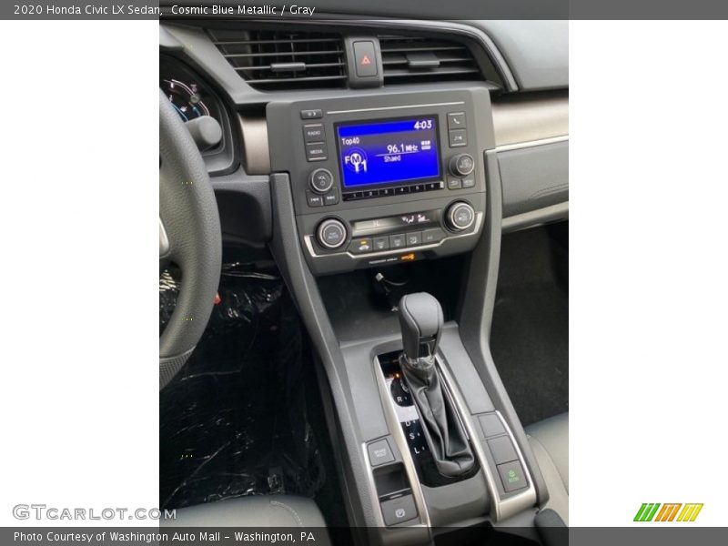 Cosmic Blue Metallic / Gray 2020 Honda Civic LX Sedan