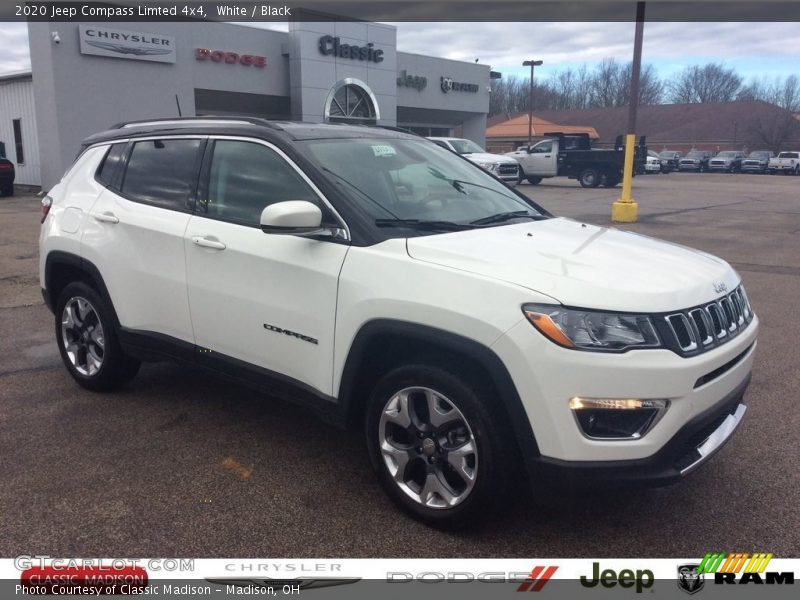 White / Black 2020 Jeep Compass Limted 4x4