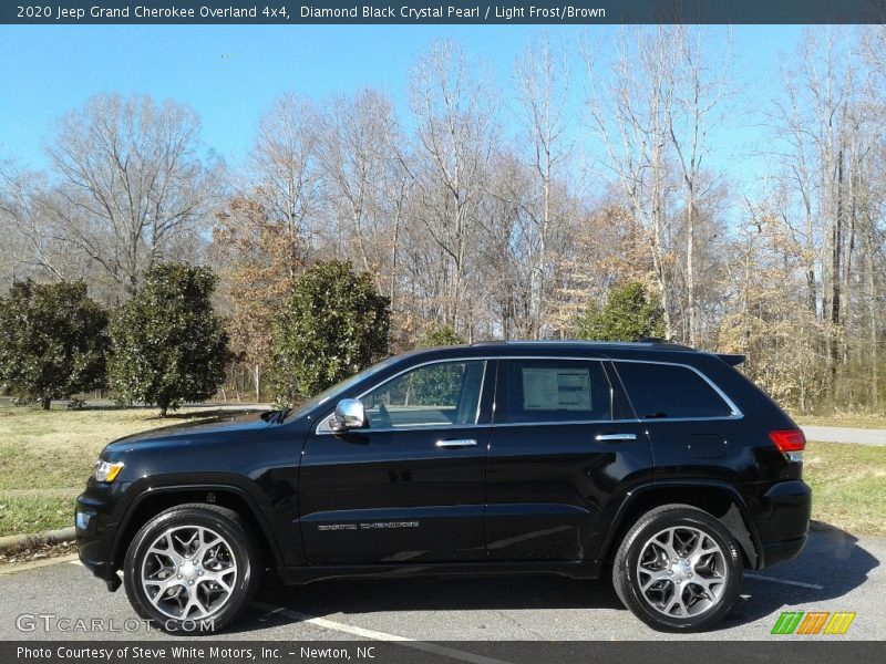 Diamond Black Crystal Pearl / Light Frost/Brown 2020 Jeep Grand Cherokee Overland 4x4