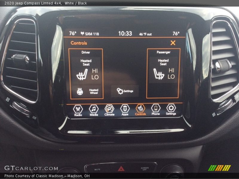 White / Black 2020 Jeep Compass Limted 4x4