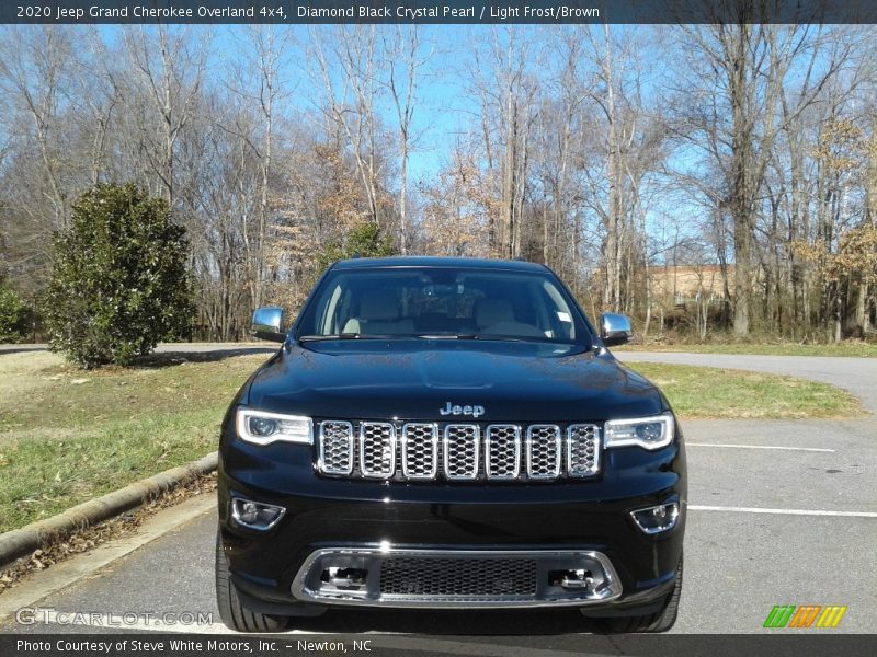 Diamond Black Crystal Pearl / Light Frost/Brown 2020 Jeep Grand Cherokee Overland 4x4