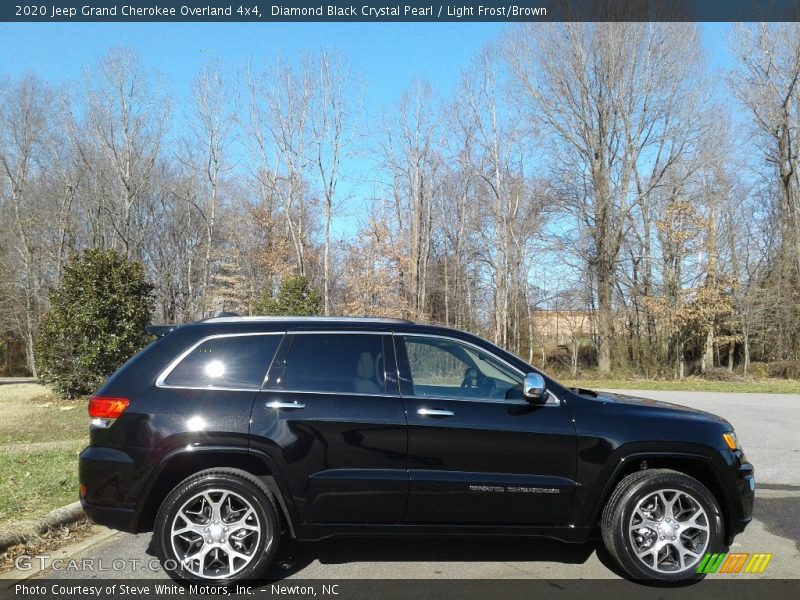 Diamond Black Crystal Pearl / Light Frost/Brown 2020 Jeep Grand Cherokee Overland 4x4