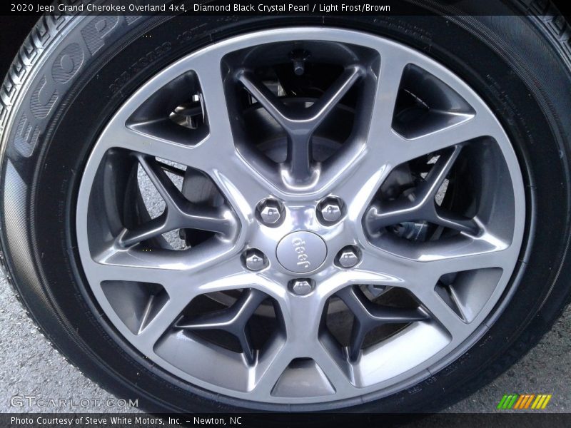 Diamond Black Crystal Pearl / Light Frost/Brown 2020 Jeep Grand Cherokee Overland 4x4