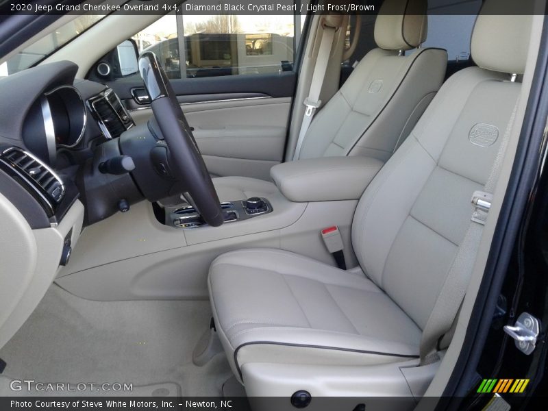 Diamond Black Crystal Pearl / Light Frost/Brown 2020 Jeep Grand Cherokee Overland 4x4