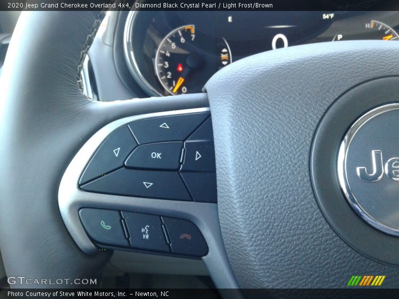 Diamond Black Crystal Pearl / Light Frost/Brown 2020 Jeep Grand Cherokee Overland 4x4