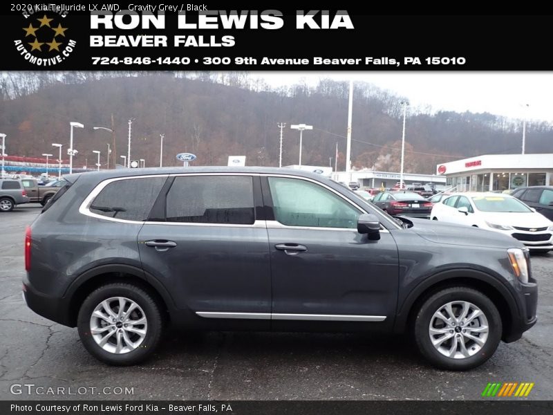 Gravity Grey / Black 2020 Kia Telluride LX AWD