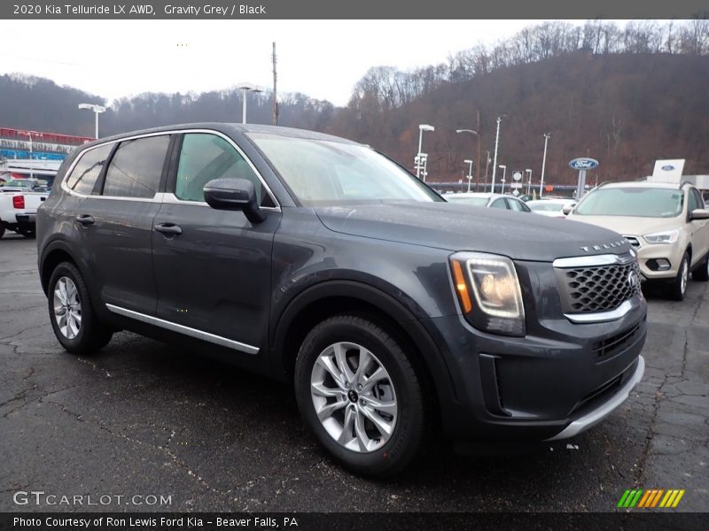Gravity Grey / Black 2020 Kia Telluride LX AWD