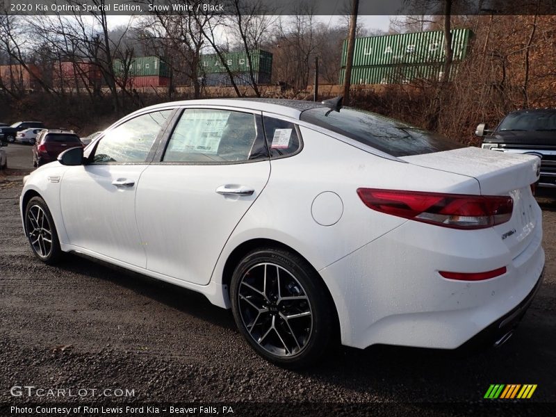 Snow White / Black 2020 Kia Optima Special Edition