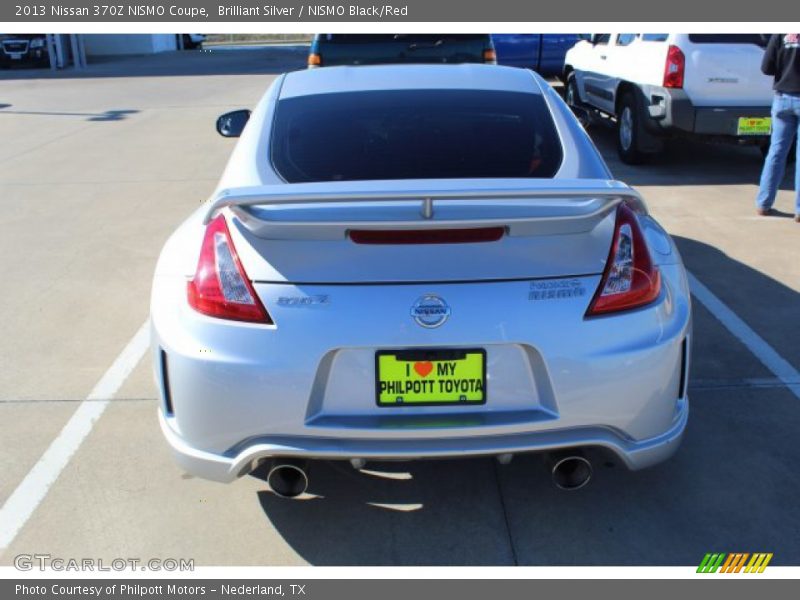 Brilliant Silver / NISMO Black/Red 2013 Nissan 370Z NISMO Coupe
