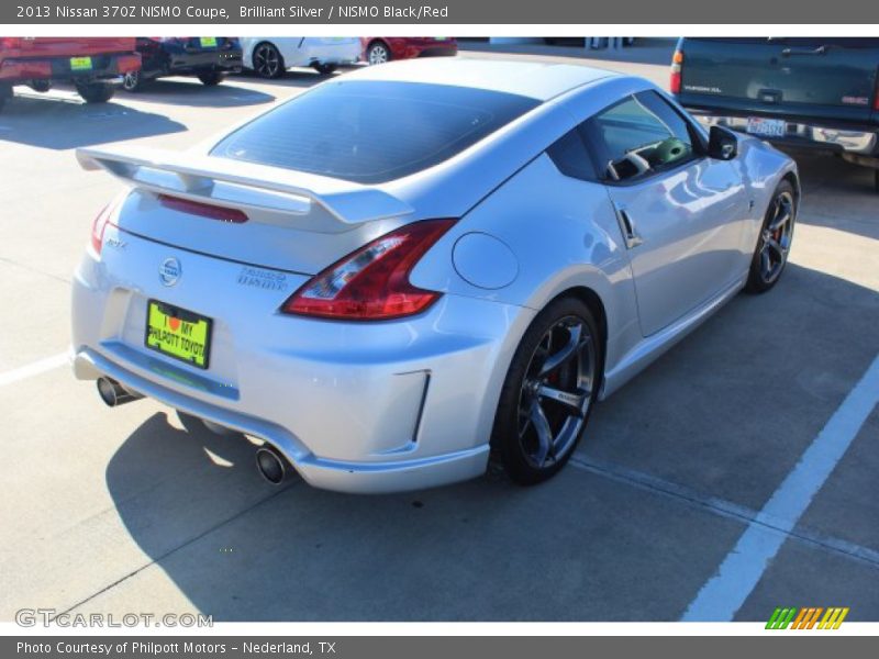 Brilliant Silver / NISMO Black/Red 2013 Nissan 370Z NISMO Coupe
