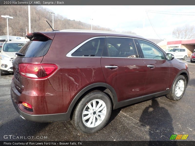 Sangria / Black 2020 Kia Sorento LX AWD