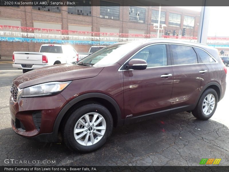 Sangria / Black 2020 Kia Sorento LX AWD