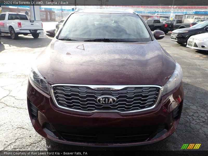 Sangria / Black 2020 Kia Sorento LX AWD