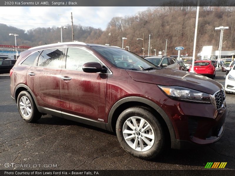 Sangria / Black 2020 Kia Sorento LX AWD